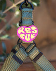 Jiby Dog Crew - Rescue Dog Badge: Orange