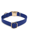 SUNNY TAILS - Signature Navy Waterproof Dog Collar: LARGE