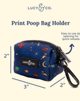 Lucy & Co. - Space Doodle Poop Bag Holder