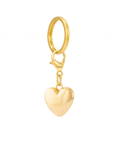 The Foggy Dog - Heart of Gold Collar Charm: Charm Only