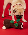 Yule Log Interactive Snuffle Holiday Dog Toy