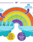 Brightkins Calming Rainbow Treat Puzzle & Lick Mats