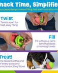 Brightkins Tough & Tumble™ 2-Piece Treat Dispenser: Watermelon