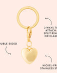 The Foggy Dog - Heart of Gold Collar Charm: Charm Only