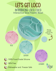 Happy Dingos - Loco Coco Interactive Slow Feeder Bowl : Sunshine