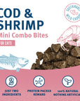 Icelandic+ Cod & Shrimp Mini Combo Bites Treats for Cats