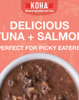 Koha Poké Bowl Tuna & Salmon Entrée in Gravy for Cats