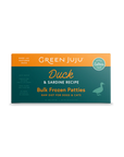 Green Juju Duck + Sardine Recipe Frozen Patties & Sliders