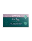 Green Juju Turkey + Sardine Recipe Frozen Patties & Sliders
