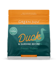 Green Juju Duck + Sardine Recipe Frozen Patties & Sliders