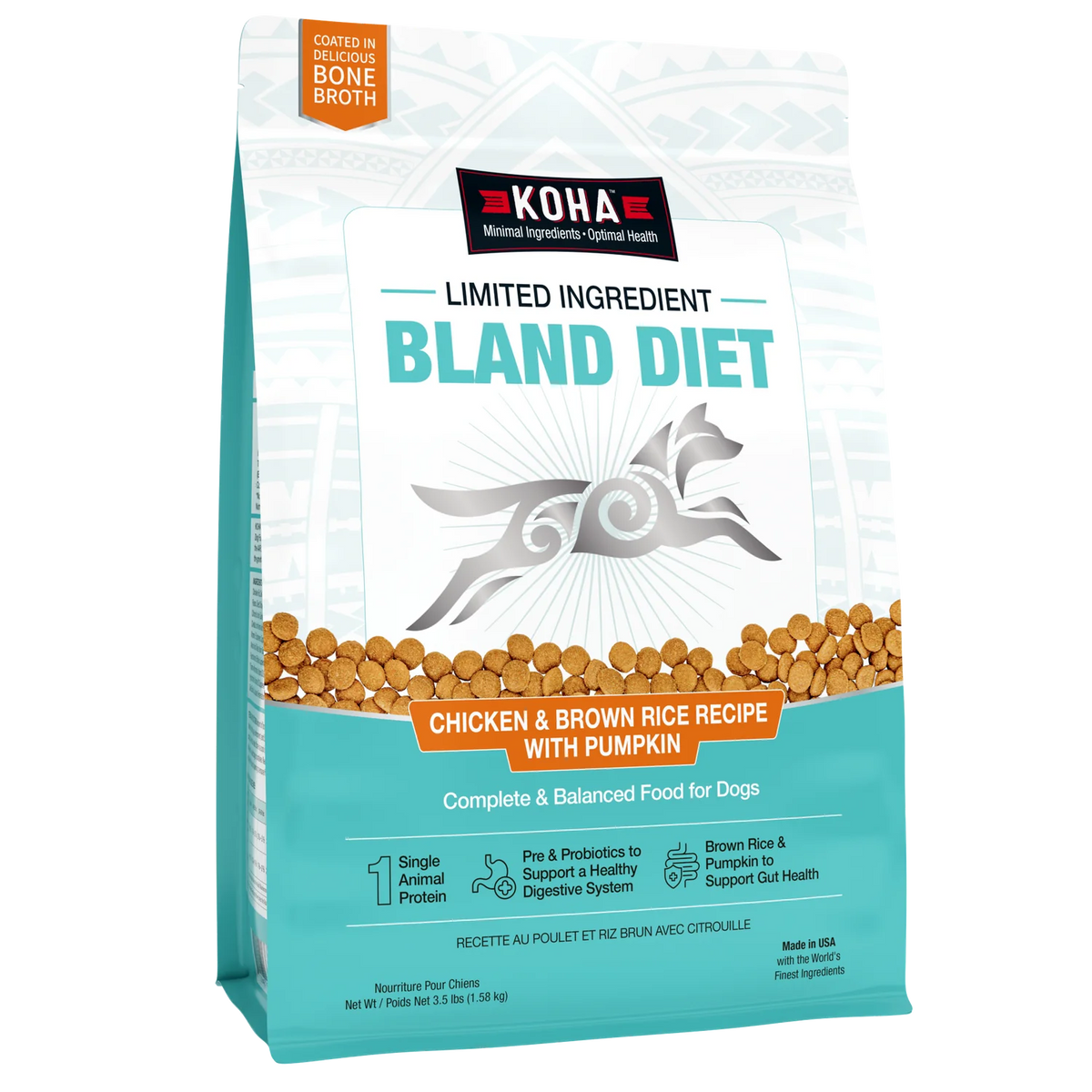 Koha Limited Ingredient Dry Bland Diet Chicken & Brown Rice Recipe