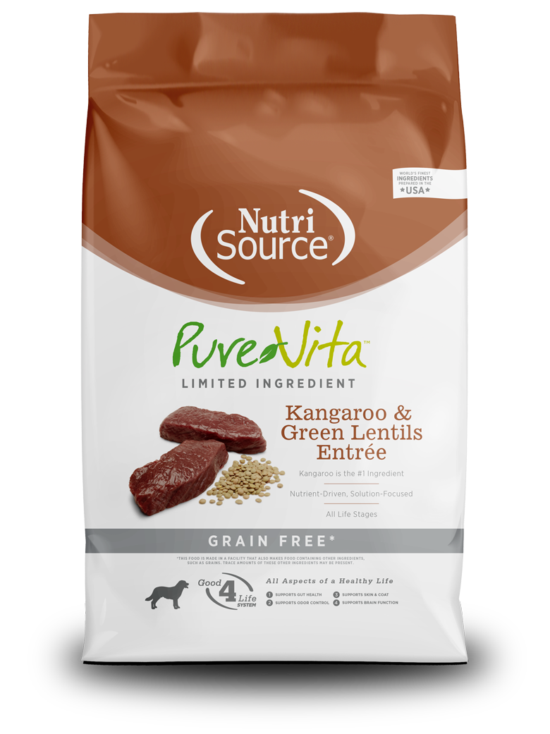 Nutrisource Pure Vita - Kangaroo & Green Lentil – The Modern Dog