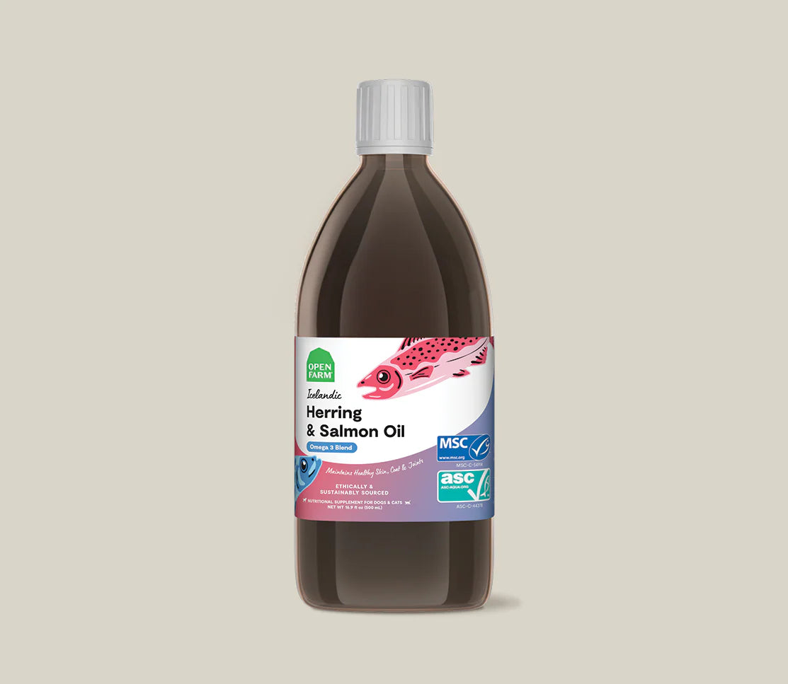 Open Farm Icelandic Herring & Salmon Oil For Dogs – The Modern Dog Company Store