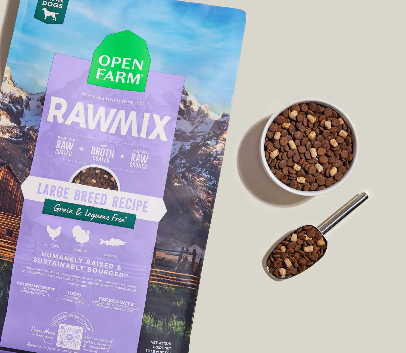 Open Farm Open Large Breed Grain-Free RawMix for Dogs
