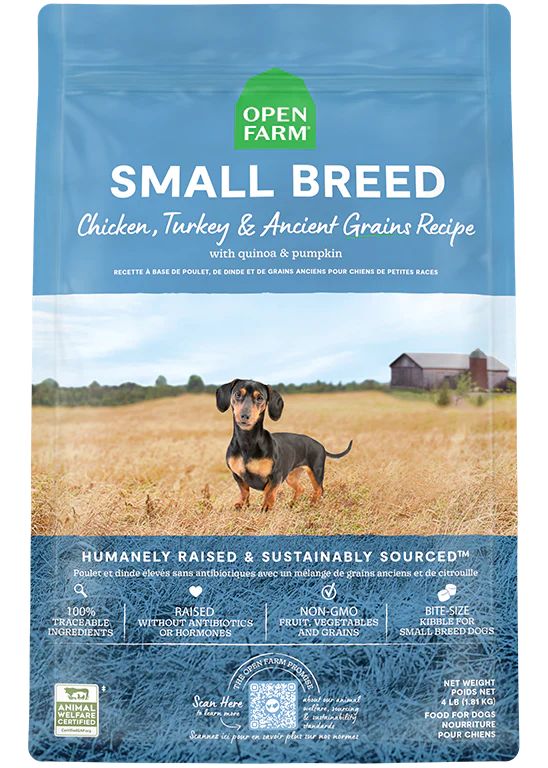 Open Farm Ancient Grains Small Breed - Chicken & Turkey Recipe