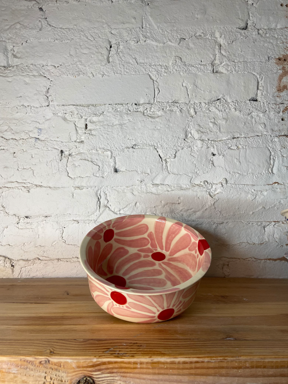 Rise and Shine Ceramics - Dog Bowl: Retro Flower