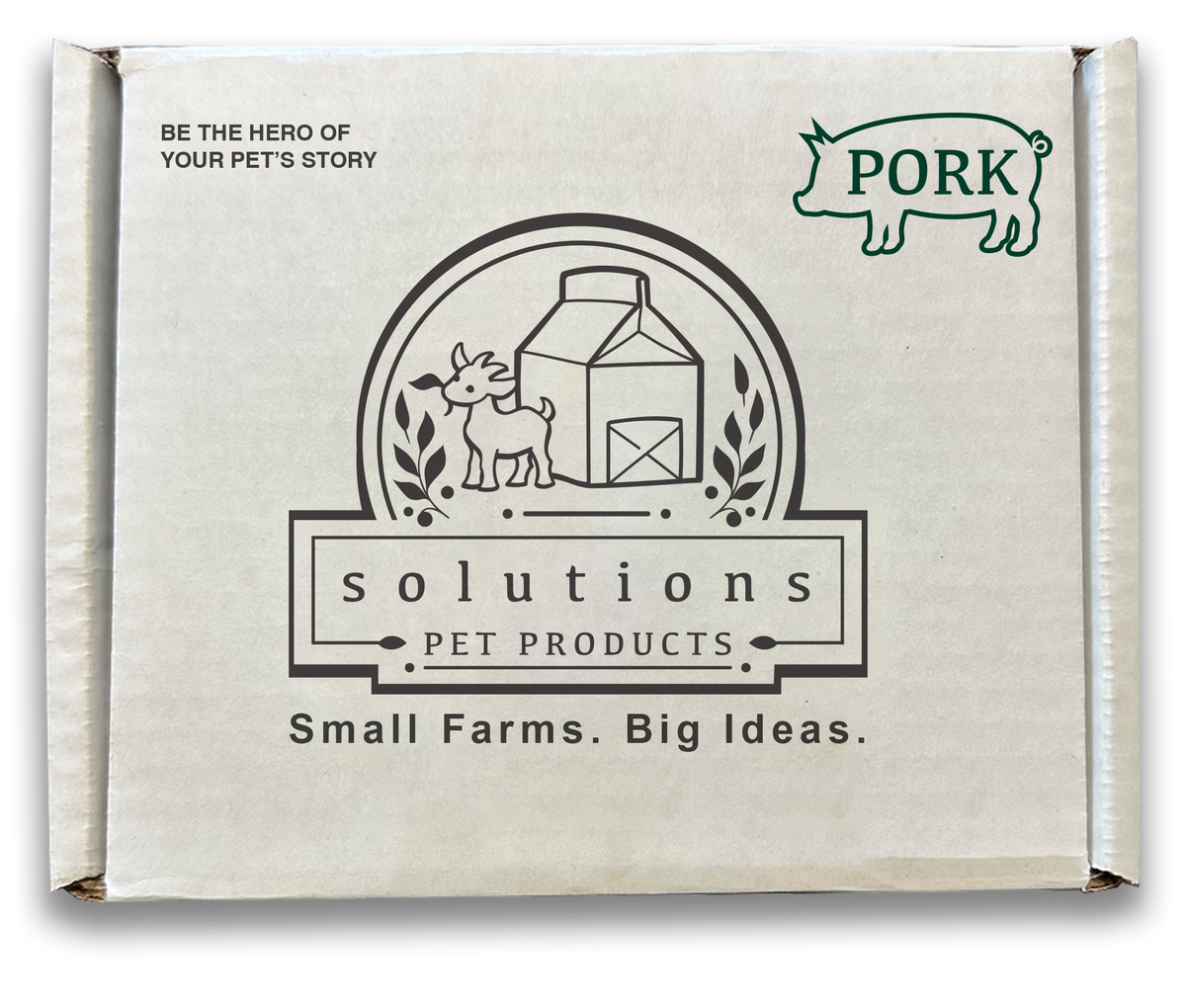 Solutions Frozen Raw Pork Recipe 12lb The Modern Dog Company Store