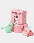 Vetreska Flora Poop Bags & Dispenser Set