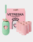 Vetreska Flora Poop Bags & Dispenser Set