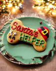 YumYum4DOGS - 6 inch Santa’s Helper Bone dog treats : Santa’s favorite