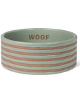 Petshop by Fringe Studio - STRIPED SAGE MEDIUM PET BOWL