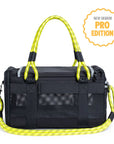 ROVERLUND - OUT-OF-OFFICE PET CARRIER PRO EDITION: BLACK / YELLOW / LARGE - UP TO 25LBS