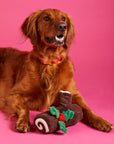 Yule Log Interactive Snuffle Holiday Dog Toy