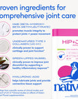 Native Pet - Hip+Joint Advanced Care Powder Joint, Muscle & Inflammation: 60 scoops