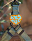 Jiby Dog Crew - Rescue Dog Badge: Magenta