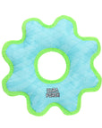 Tuffy Dog Toys - VIP Products - DuraForce Med Gear Ring - Blue, Durable, Squeaky Dog Toy