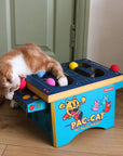 SUCK UK Ltd - USA - Cat Toy Arcade - Cardboard PacMan inspired arcade machine