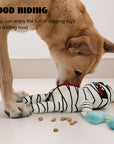Nocciola - 9-in-1 Stuffed Plush Squeaky Dog Toys, Mummy Body