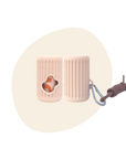 POOPCORN - Poopcorn Supporter – 3DPrinted Poop Bag Dispenser: BABY PINK