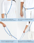 SUNNY TAILS - Perfect Pink 4-in-1 Convertible Hands Free Cloud Dog Leash: Wide