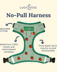 Lucy & Co. - Tomato, Tomahto Embroidered No-Pull Harness