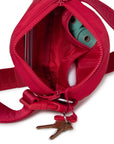 Playfield - Bailey Sling Bag - Coral Red, Forest Green, Mineral Black: Coral Red