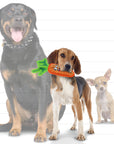 Tuffy Dog Toys - VIP Products - Tuffy Funny Food Jr Carrot, Durable, Squeaky Dog Toy