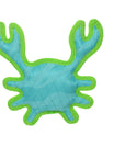 Tuffy Dog Toys - VIP Products - DuraForce Crab Tiger - Blue/Green, Durable, Squeaky Dog Toy