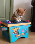 SUCK UK Ltd - USA - Cat Toy Arcade - Cardboard PacMan inspired arcade machine