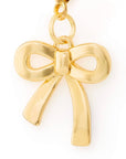 The Foggy Dog - Gold Bow Collar Charm: Charm Only