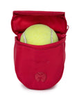 Playfield - Bailey Treat & Ball Pouch - Coral Red, Forest Green, Black: Coral Red