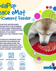 SodaPup Dog Toys - Tree Design "Peace" eMat Enrichment Lick Mat