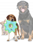 Tuffy Dog Toys - VIP Products - DuraForce Med Gear Ring - Blue, Durable, Squeaky Dog Toy
