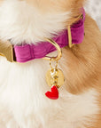 The Foggy Dog - Red Heart Collar Charm: Charm Only