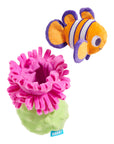 BARK Clown Fishing Around Plush Dog Toy