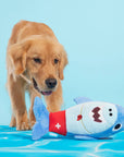 BARK Pool Shark Shane Plush Dog Toy