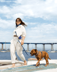 SUNNY TAILS - Signature Navy Waterproof Dog Collar: SMALL