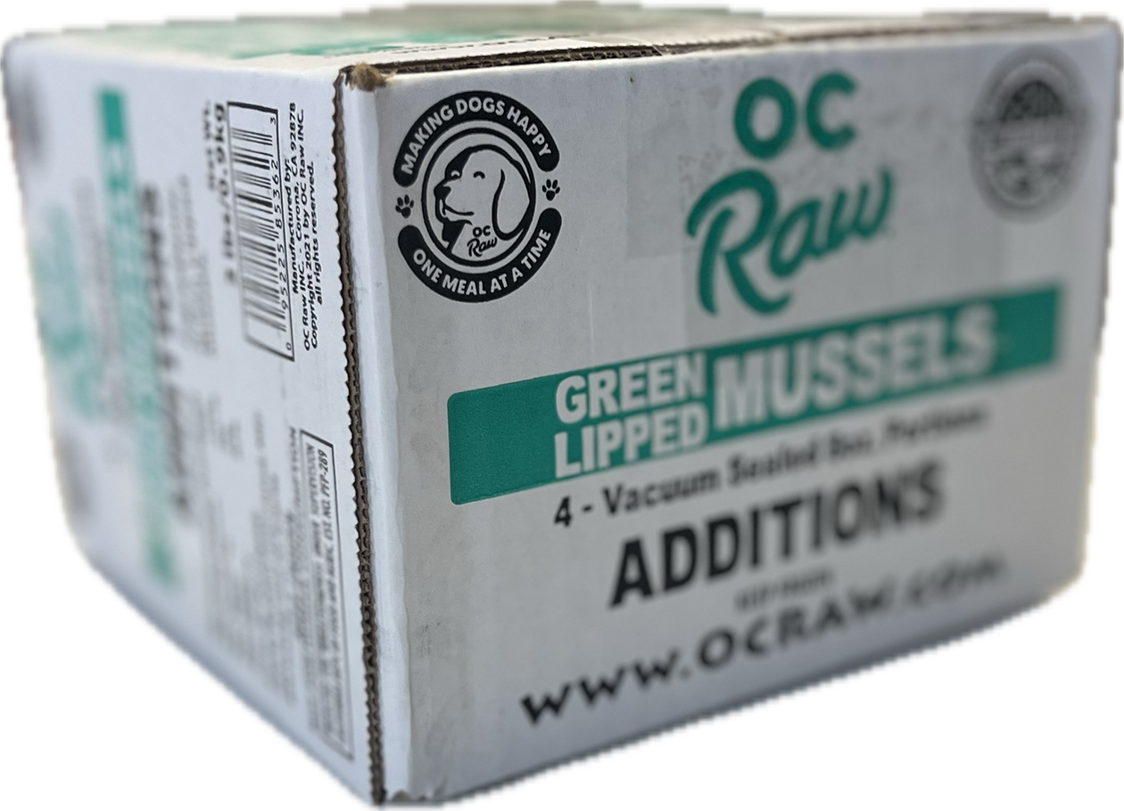 OC Raw Frozen Green Lipped Mussels – The Modern Dog Company Store