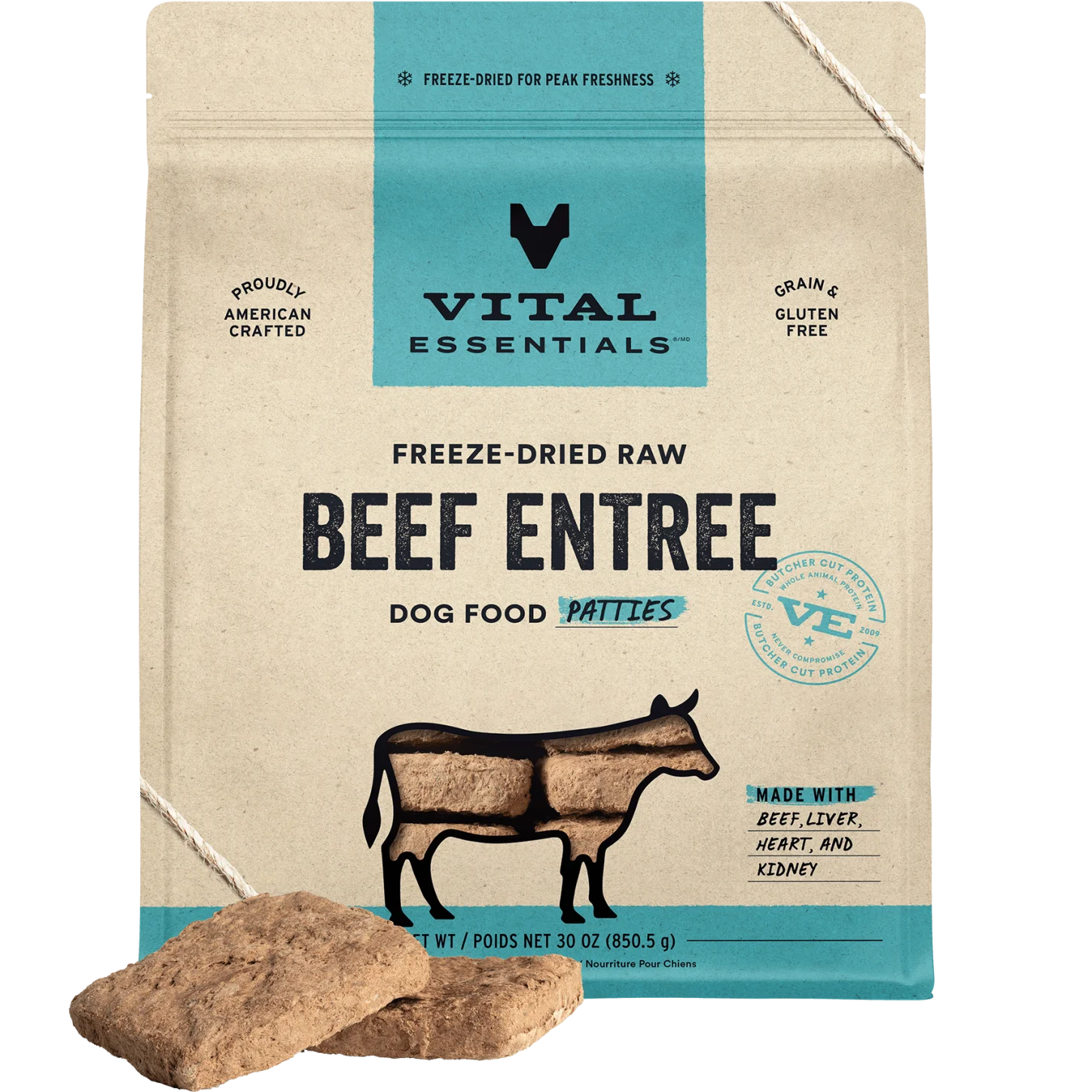 Vital Essentials Freeze-dried Raw Beef Entree
