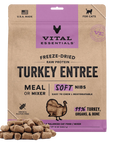 Vital Essentials Freeze-Dried Raw Protein Turkey Soft Nibs Cat Food